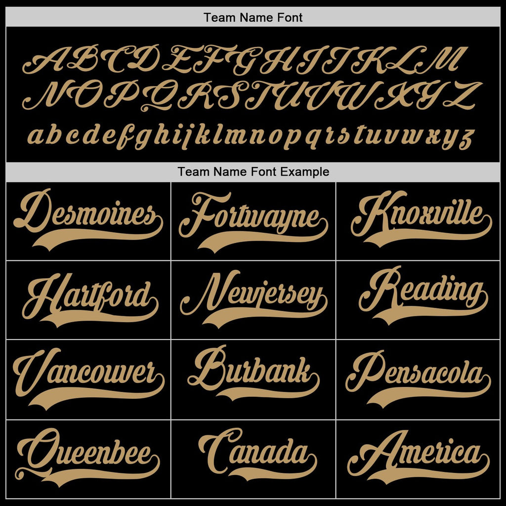 Custom Black Old Gold Hockey Jersey photo 3