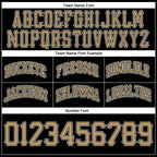 Custom Black Old Gold-White Authentic Throwback Basketball Shorts photo 2