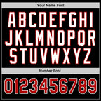 Custom Stitched Black Red-White Sports Pullover Sweatshirt Hoodie photo 2