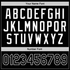 Custom Stitched Black Black-White Sports Pullover Sweatshirt Hoodie photo 2