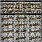 Custom Black Black-Old Gold 3D Pattern Design Snakeskin Performance T-Shirt photo 1