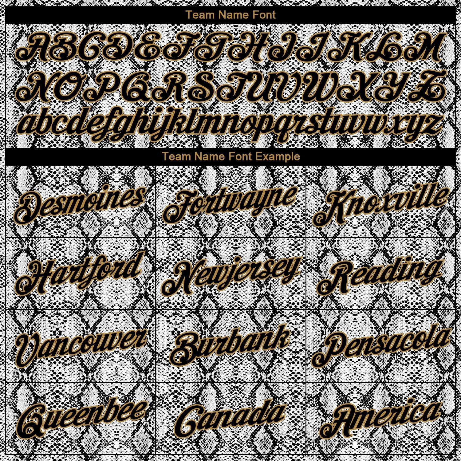 Custom Black Black-Old Gold 3D Pattern Design Snakeskin Performance T-Shirt photo 1