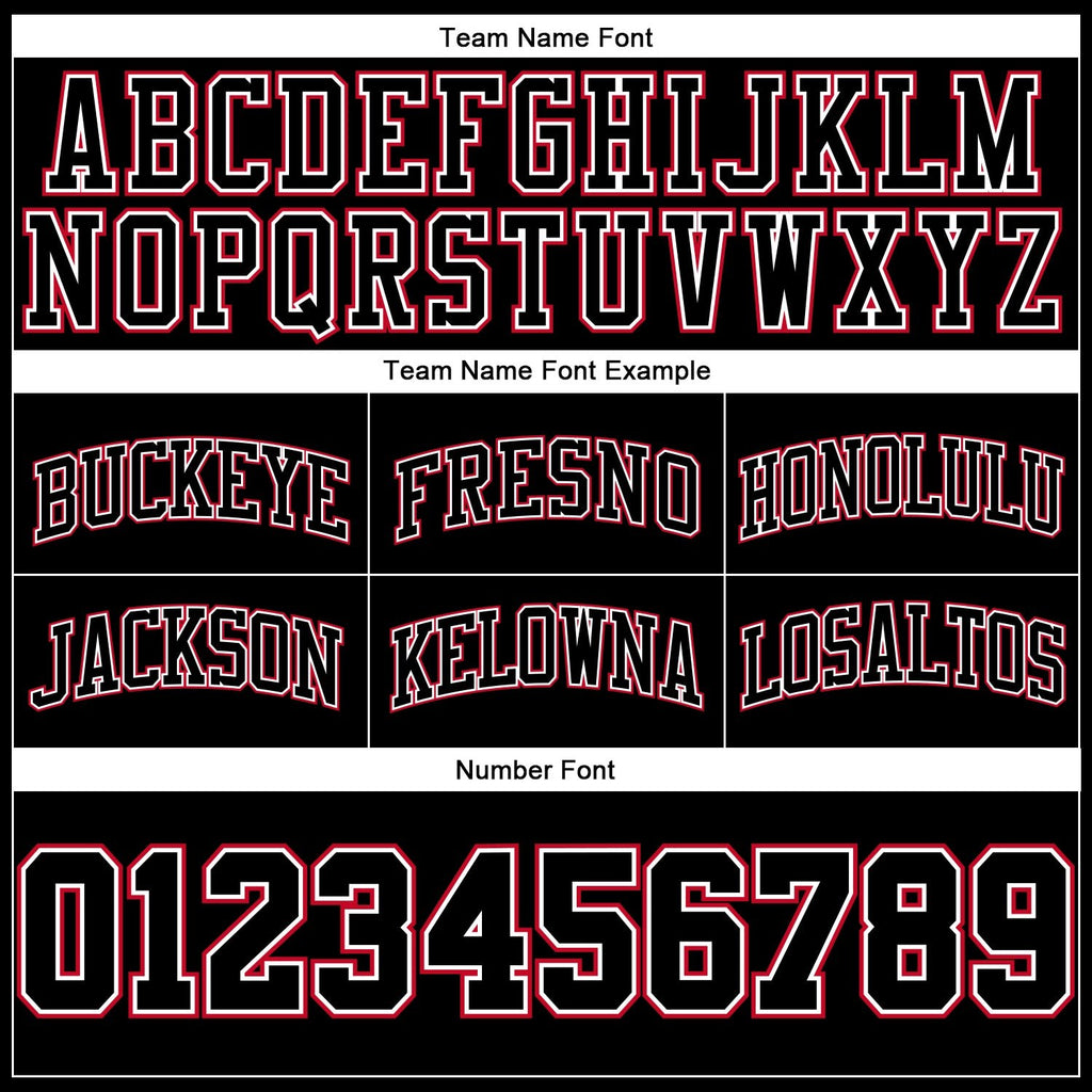 Custom Black Red Pinstripe Black-White Authentic Basketball Shorts photo 2