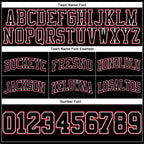 Custom Black Red Pinstripe Black-White Authentic Basketball Shorts photo 2