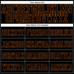Custom Black Black-Texas Orange Mesh Authentic Football Jersey photo 2