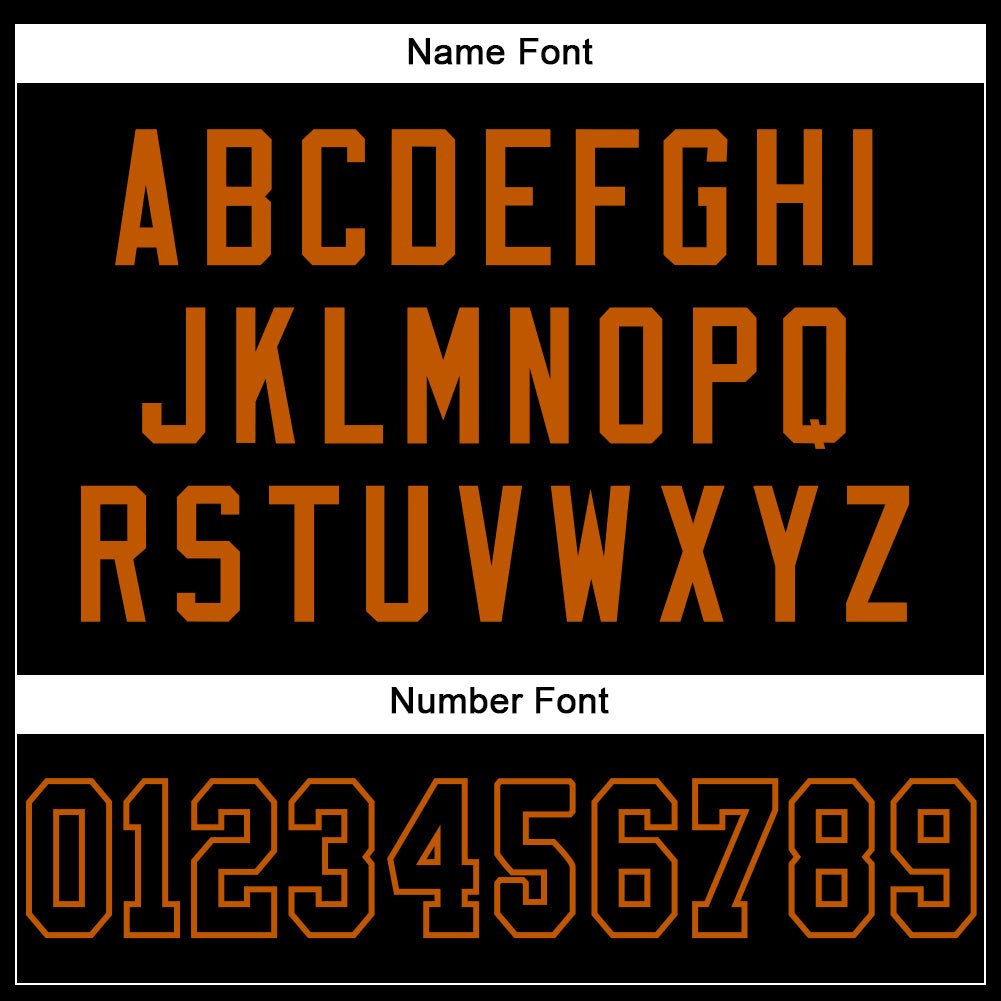 Custom Black Black-Texas Orange Mesh Authentic Football Jersey photo 3