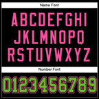 Custom Black Neon Green-Pink Mesh Authentic Football Jersey photo 3