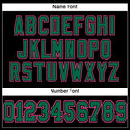 Custom Black Kelly Green-Pink Mesh Authentic Football Jersey photo 3