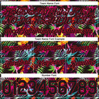 Custom Black Black-Red 3D Pattern Design Tropical Palm Leaves Authentic Basketball Shorts photo 2