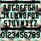 Custom Black Black-Kelly Green 3D Pattern Tropical Hawaii Palm Leaves Authentic Basketball Jersey photo 3
