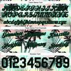 Custom Black Black-Kelly Green 3D Pattern Design Tropical Palm Leaves Authentic Basketball Shorts photo 2