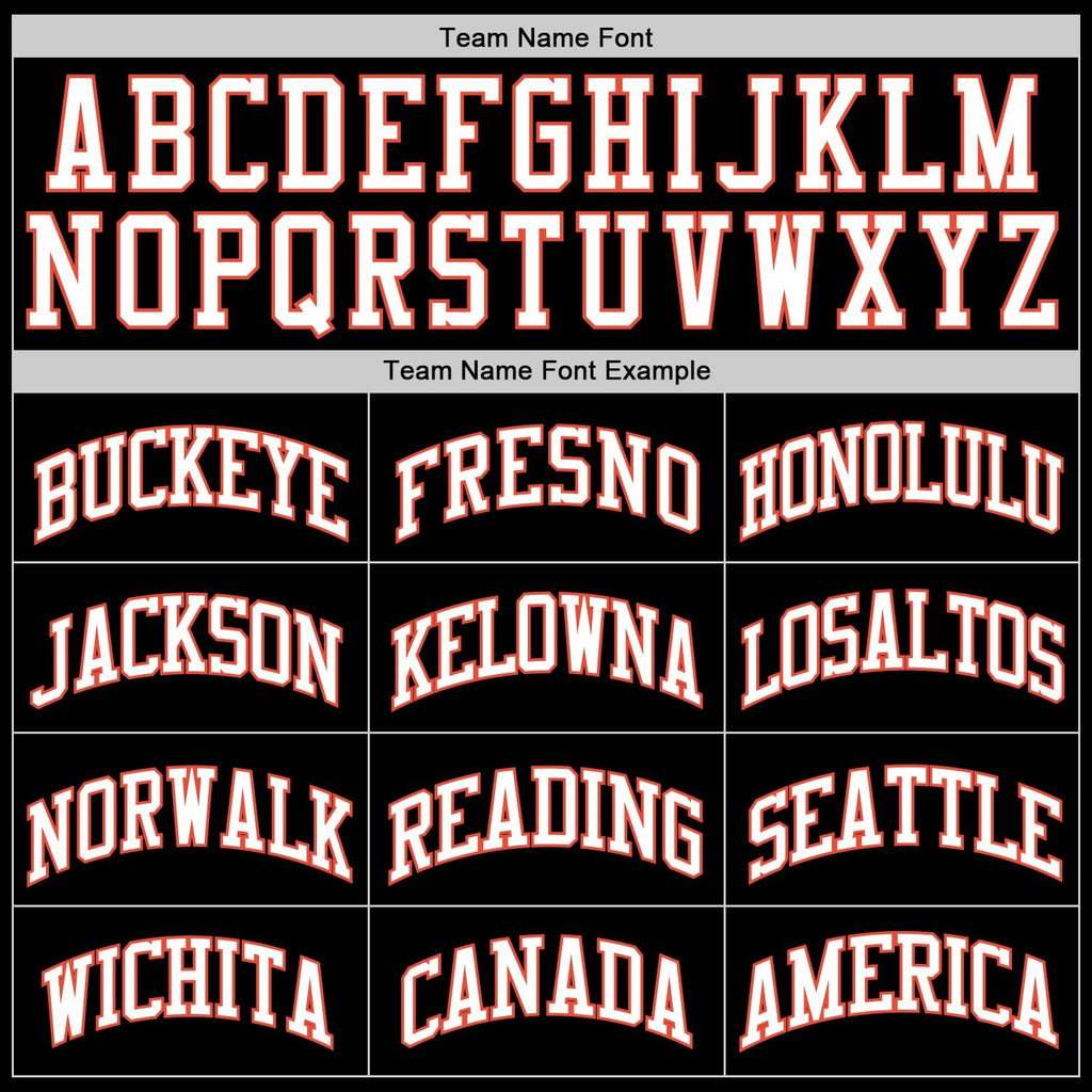 Custom Black Orange-White Authentic Throwback Basketball Jersey photo 3
