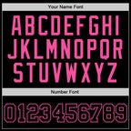 Custom Black Black-Pink Authentic Throwback Basketball Jersey photo 2