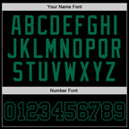 Custom Black Black-Kelly Green Authentic Throwback Basketball Jersey photo 2