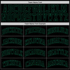 Custom Black Black-Kelly Green Authentic Throwback Basketball Jersey photo 3