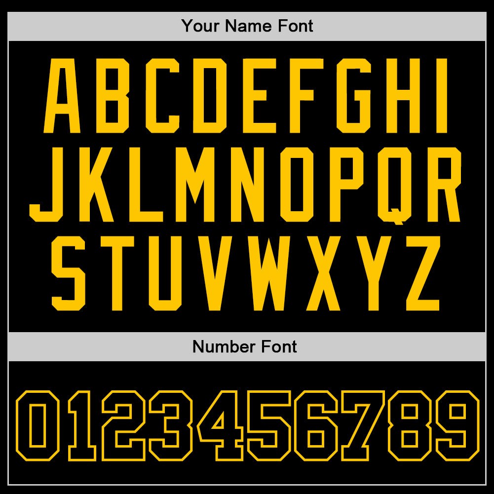 Custom Black Black-Gold Authentic Throwback Basketball Jersey photo 2