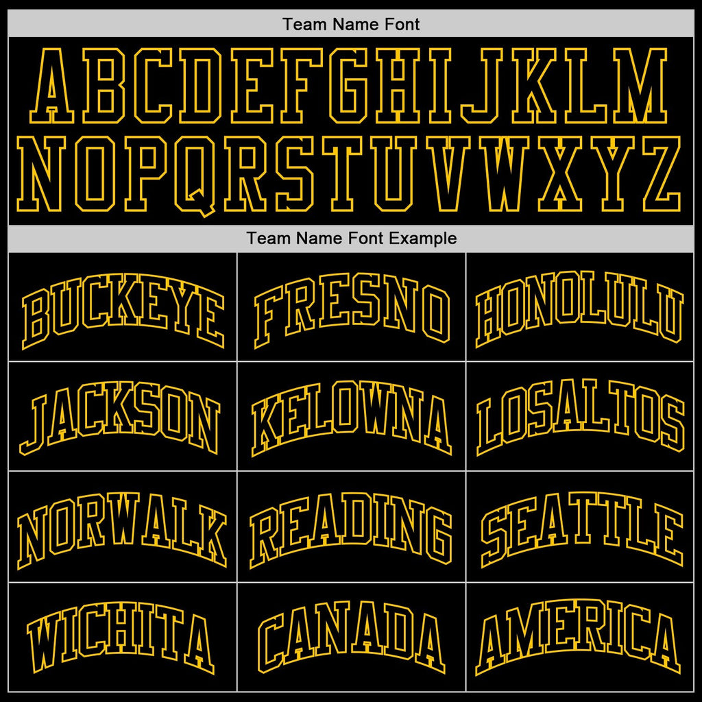 Custom Black Black-Gold Authentic Throwback Basketball Jersey photo 3