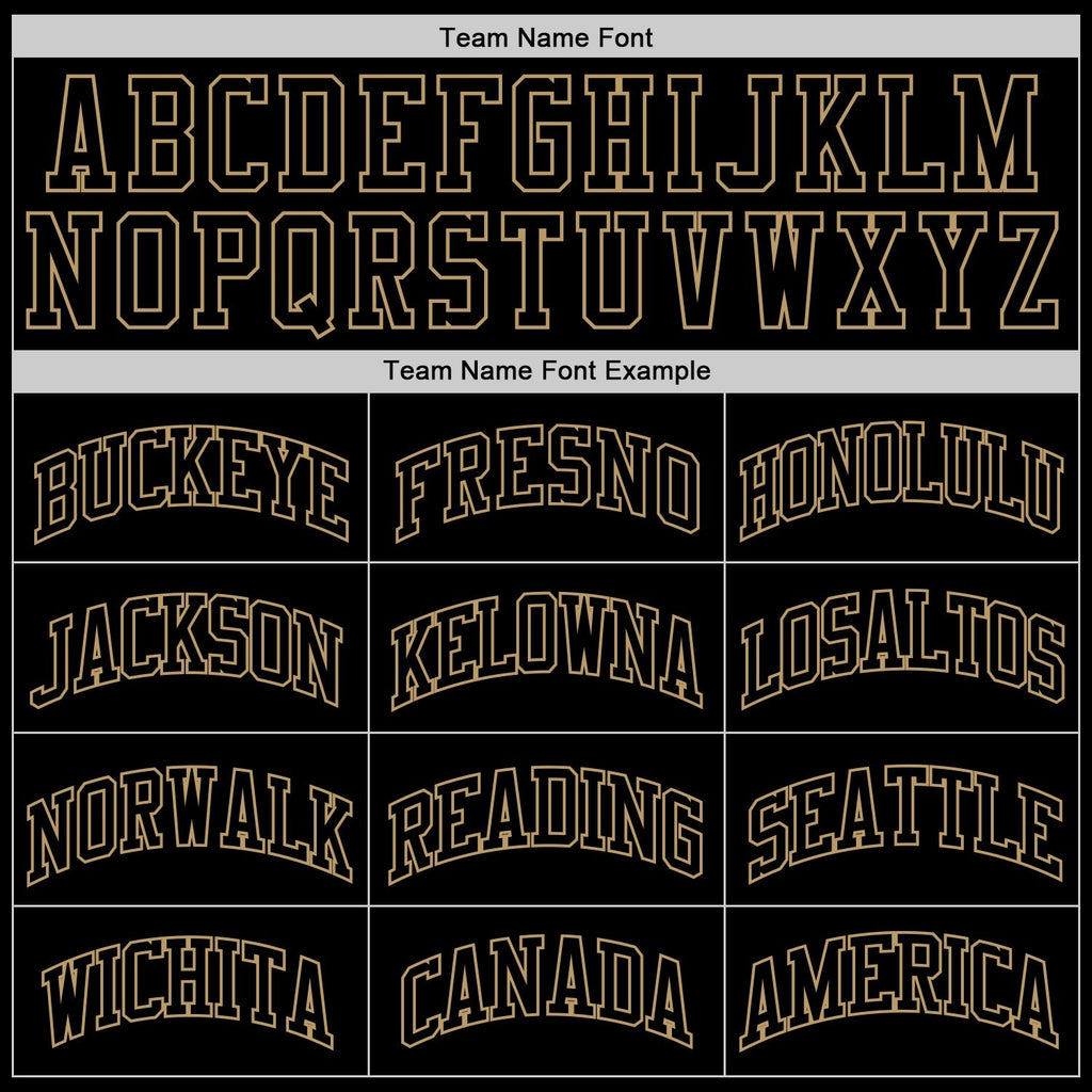 Custom Black Black-Old Gold Authentic Throwback Basketball Jersey photo 3