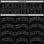 Custom Black Black-Gray Authentic Throwback Basketball Jersey photo 3
