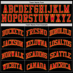 Custom Black Red-Gold Authentic Throwback Basketball Jersey photo 3