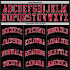 Custom Black Red-White Authentic Throwback Basketball Jersey photo 3