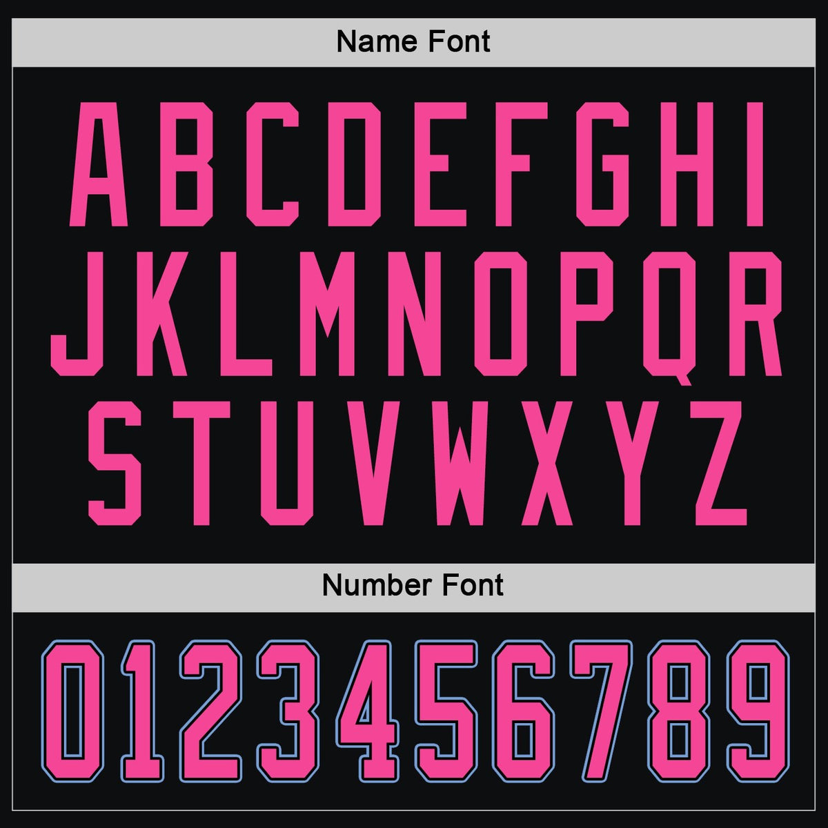 Custom Black Pink-Light Blue Hockey Jersey photo 3
