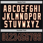 Custom Black Black Orange-Cream Hockey Jersey photo 3