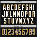 Custom Black Old Gold-White Hockey Jersey photo 3