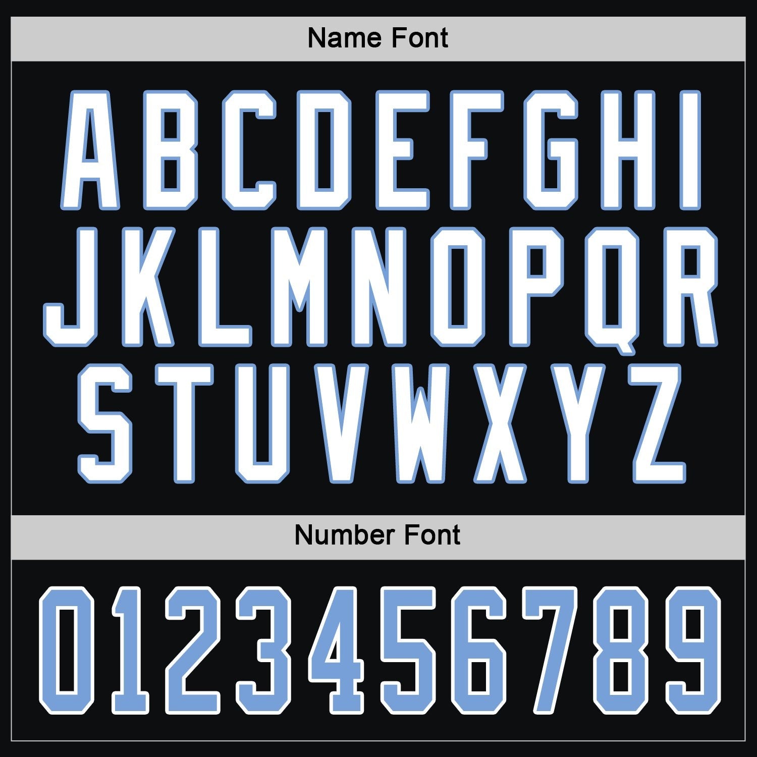 Custom Black Light Blue-White Hockey Jersey photo 3