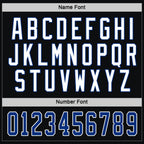Custom Black Royal-White Hockey Jersey photo 3