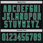 Custom Black Kelly Green-White Hockey Jersey photo 4