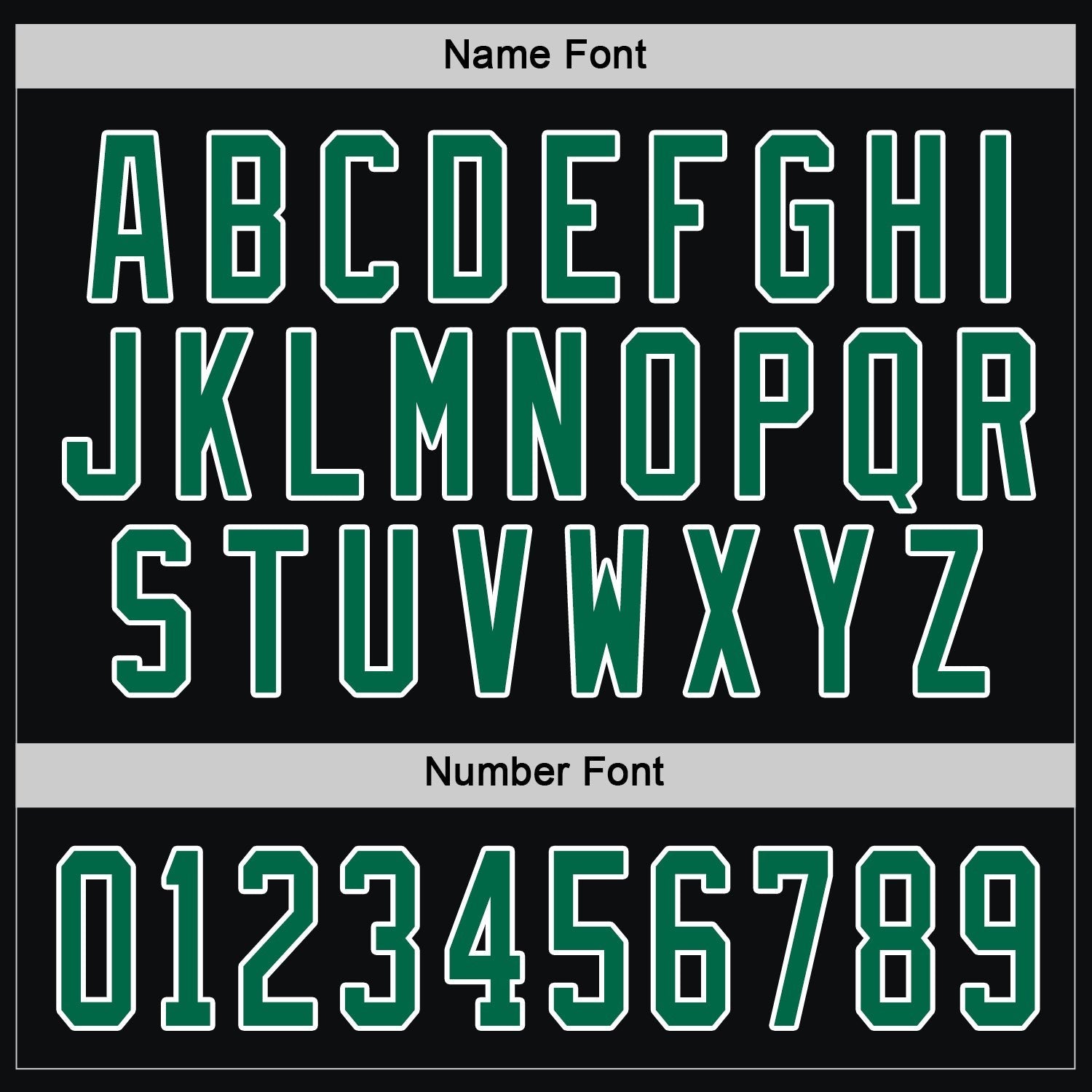 Custom Black Kelly Green-White Hockey Jersey photo 4
