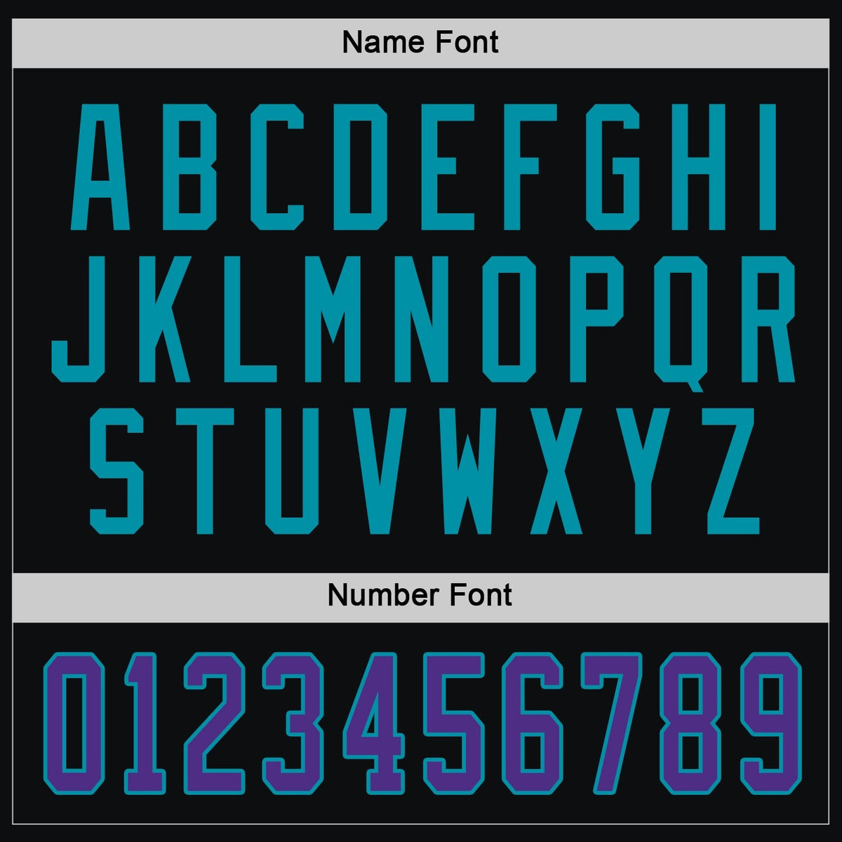 Custom Black Purple-Teal Hockey Jersey photo 4
