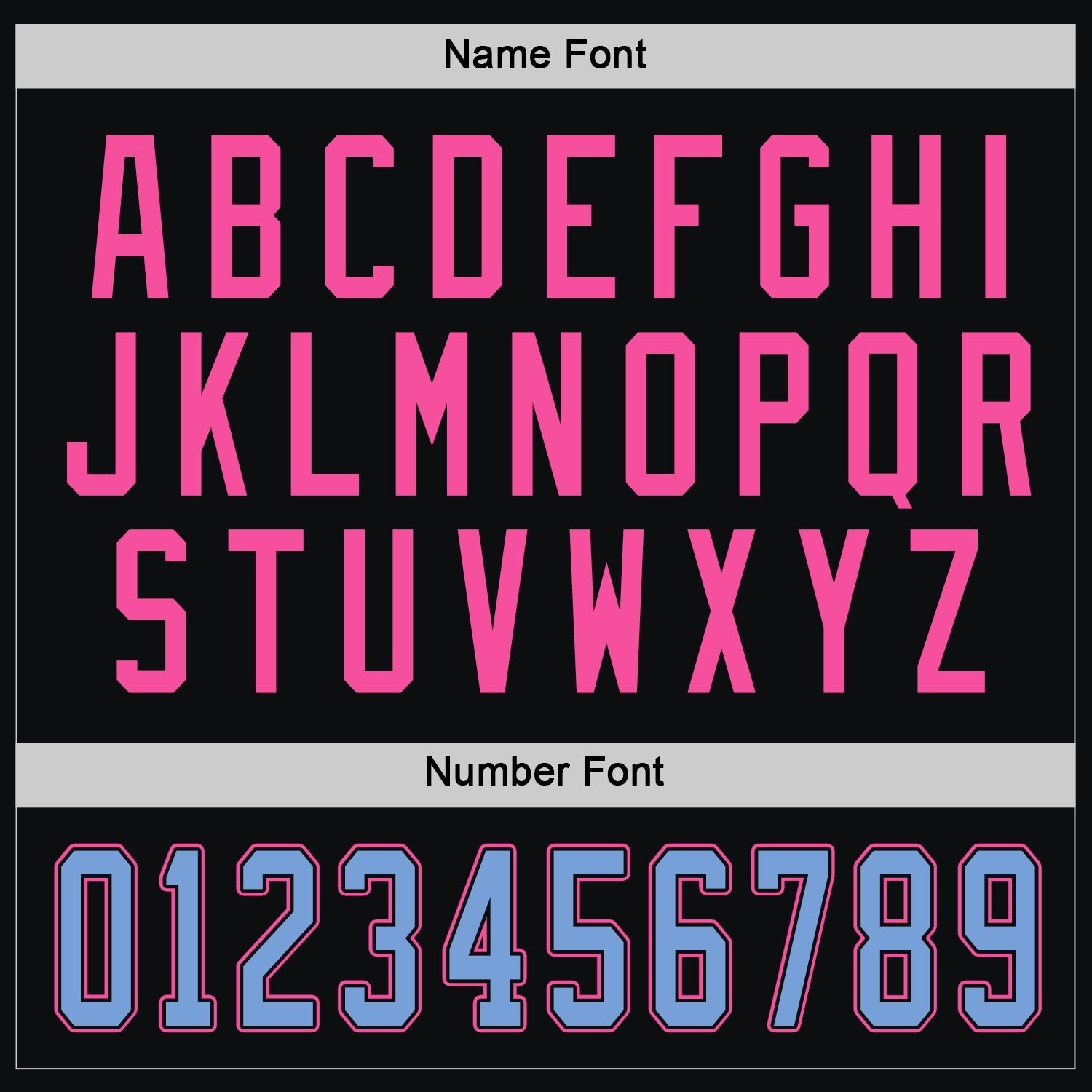 Custom Black Light Blue-Pink Hockey Jersey photo 3