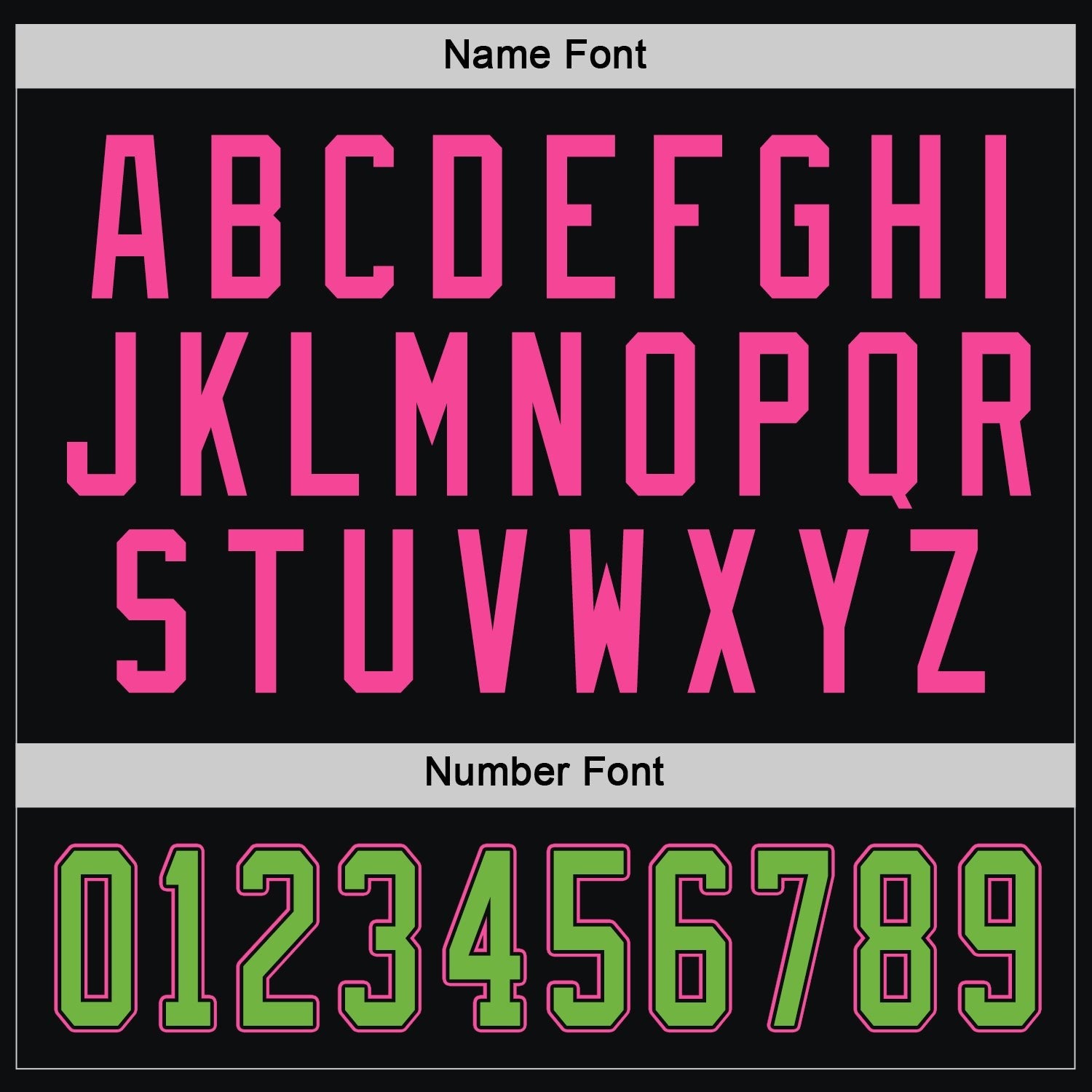 Custom Black Neon Green-Pink Hockey Jersey photo 3