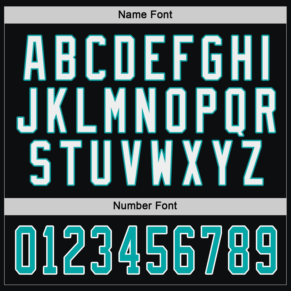Custom Black Aqua-White Hockey Jersey photo 3