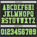 Custom Black Neon Green-White Mesh Authentic Football Jersey photo 3