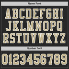 Custom Black Vegas Gold-White Mesh Authentic Football Jersey photo 3
