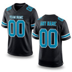 Custom Black Panther Blue-White Mesh Authentic Football Jersey