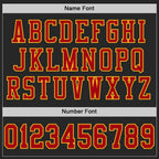 Custom Black Red-Gold Mesh Authentic Football Jersey photo 4