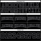 Custom Stitched Black Black-Gray Football Pullover Sweatshirt Hoodie photo 3