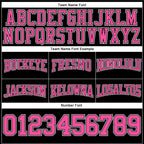 Custom Stitched Black Pink-White Football Pullover Sweatshirt Hoodie photo 3