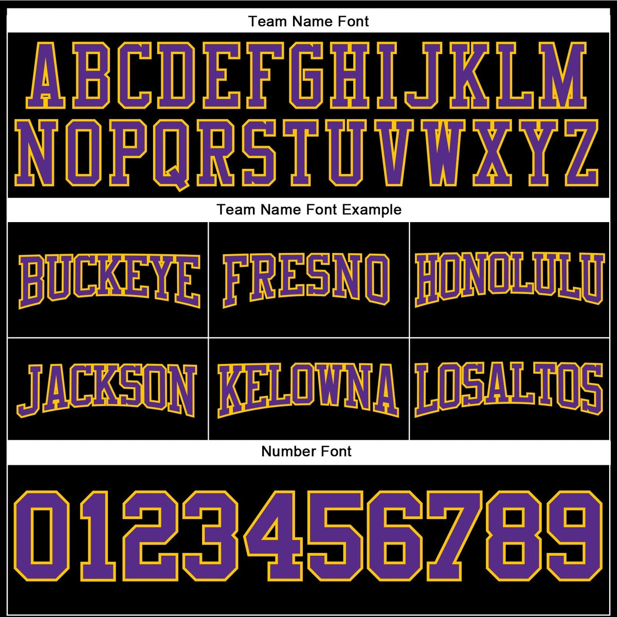 Custom Stitched Black Purple-Gold Football Pullover Sweatshirt Hoodie photo 2