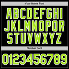 Custom Black Neon Green-White Performance T-Shirt photo 3