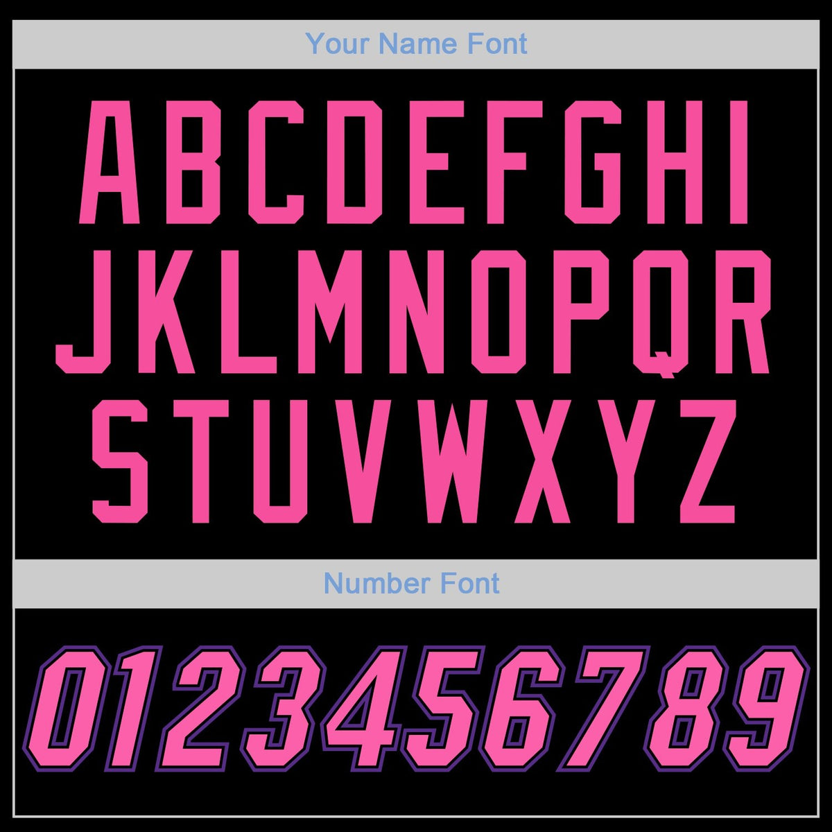 Custom Black Pink-Purple Performance T-Shirt photo 3