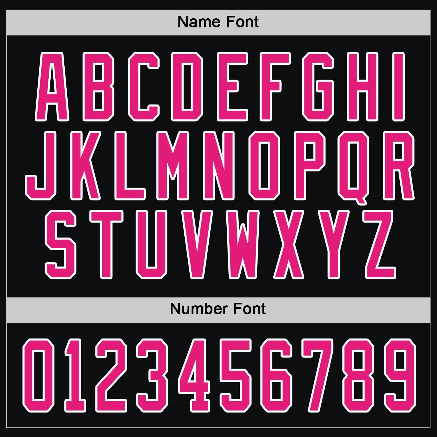 Custom Black Hot Pink-White Hockey Jersey photo 3