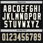 Custom Black Vegas Gold-White Hockey Jersey photo 3