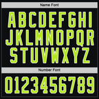 Custom Black Neon Green-White Hockey Jersey photo 3