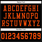 Custom Black Orange Mesh Authentic Football Jersey photo 3