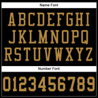 Custom Black Old Gold Mesh Authentic Football Jersey photo 3